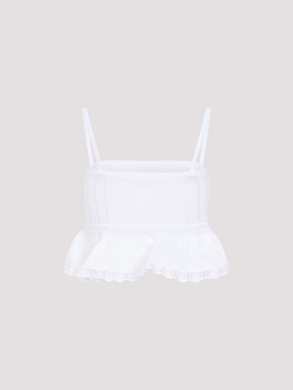 Alaïa: Tops y camisetas sin mangas online - Top - Blanco
