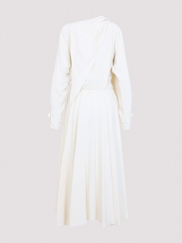 ALBERTA FERRETTI: ニーレングスドレス online - 膝丈ドレス - クリーム