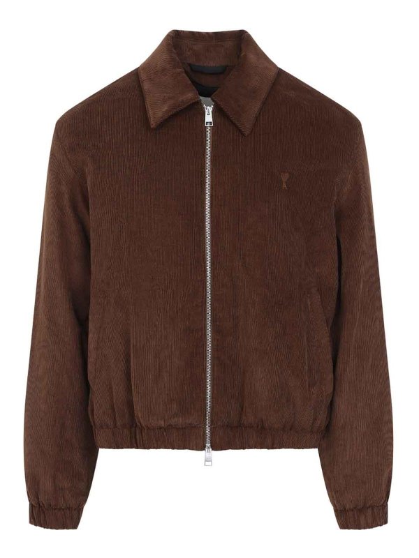 AMI PARIS: casual jackets - Adc Zipped Jacket