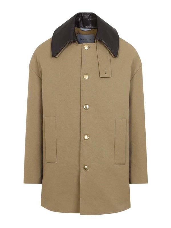 BALENCIAGA: ショートコート - ショートコート - ベージュ