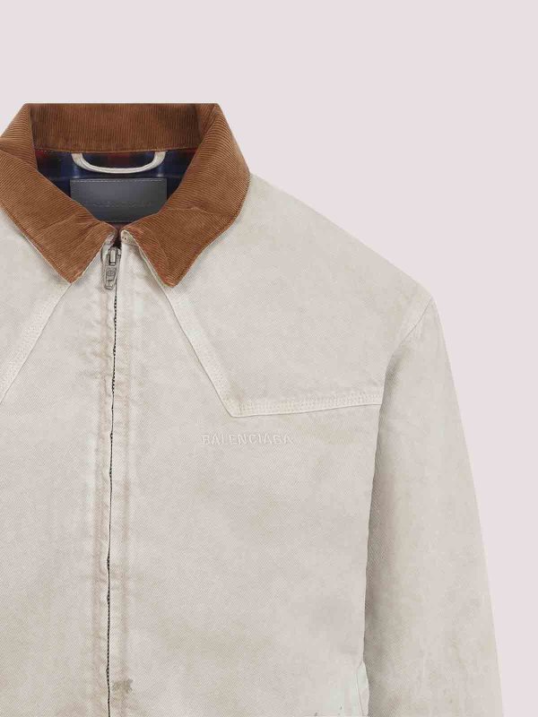 Jeansjacke - Beige shop online: BALENCIAGA