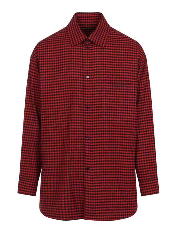 BALENCIAGA: シャツ - シャツ - 赤