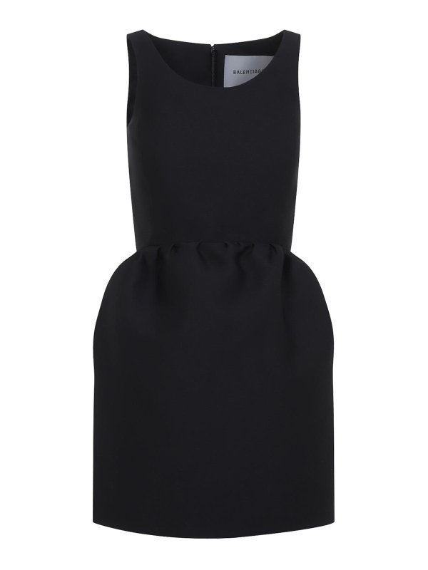 BALENCIAGA: ショートドレス - ショートドレス - 黒