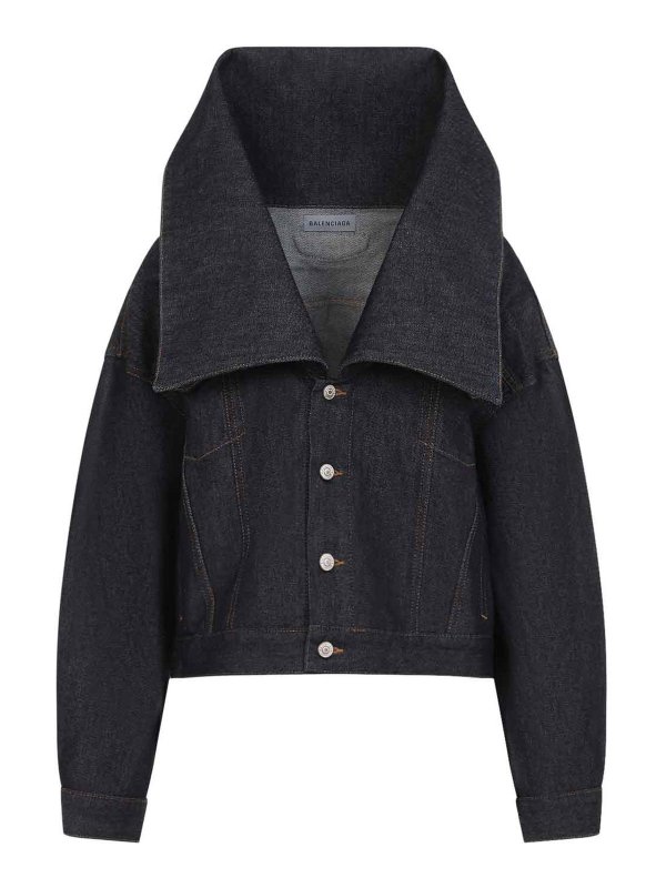 BALENCIAGA: Casualjacken - Casualjacke - Jeansblau