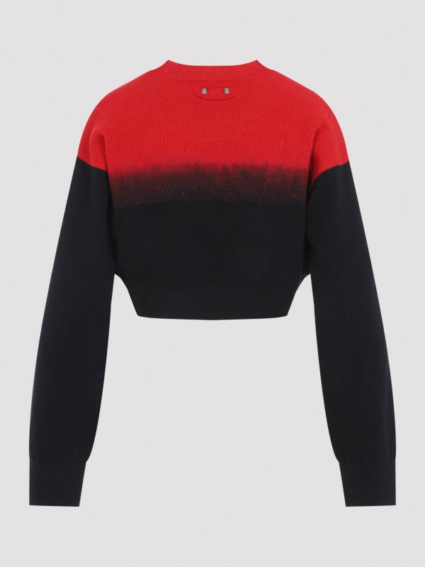 BALENCIAGA: Strickpullover mit Rundhalsausschnitt online - Rundhalspullover - Schwarz