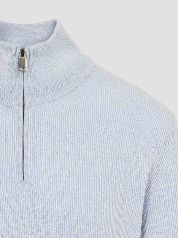 The Best Shops BRIONI: crew necks - Half Zip Up Sweater
