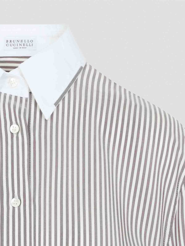 Camisa - Blanco shop online: BRUNELLO CUCINELLI