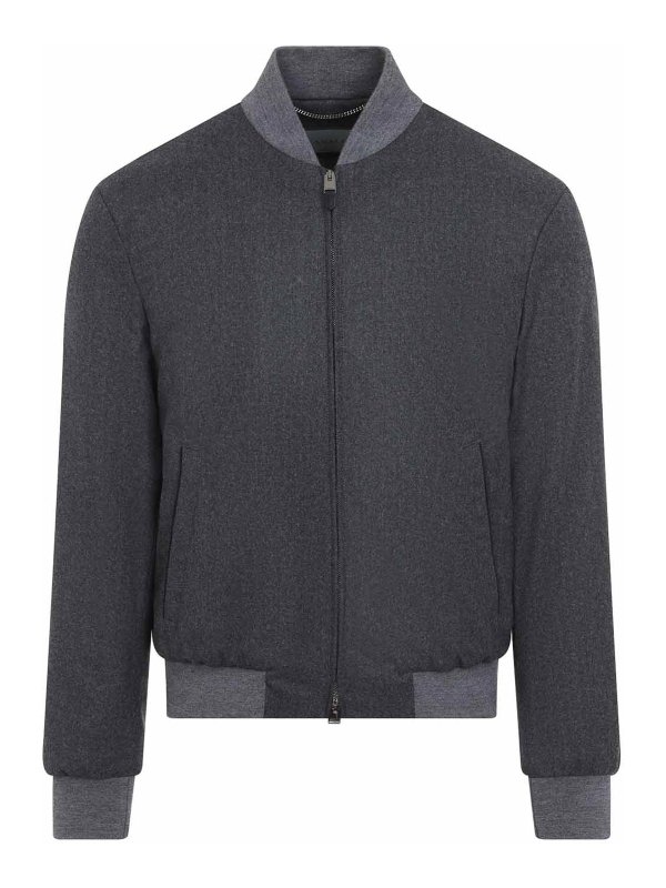 CANALI: ボンバージャケット - ボンバージャケット - グレー