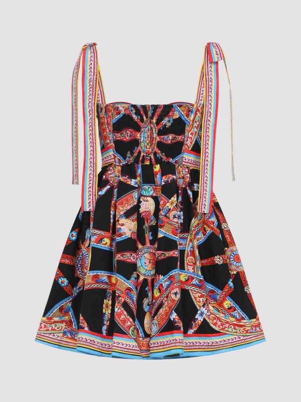 DOLCE & GABBANA: Kurze Kleider online - Kurzes Kleid - Blau