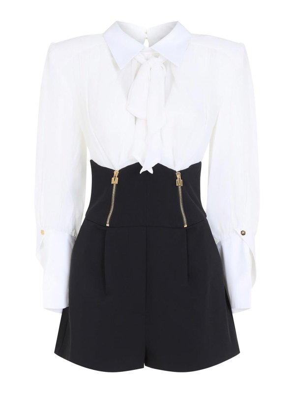 ELISABETTA FRANCHI: Blusen - Bluse - Schwarz