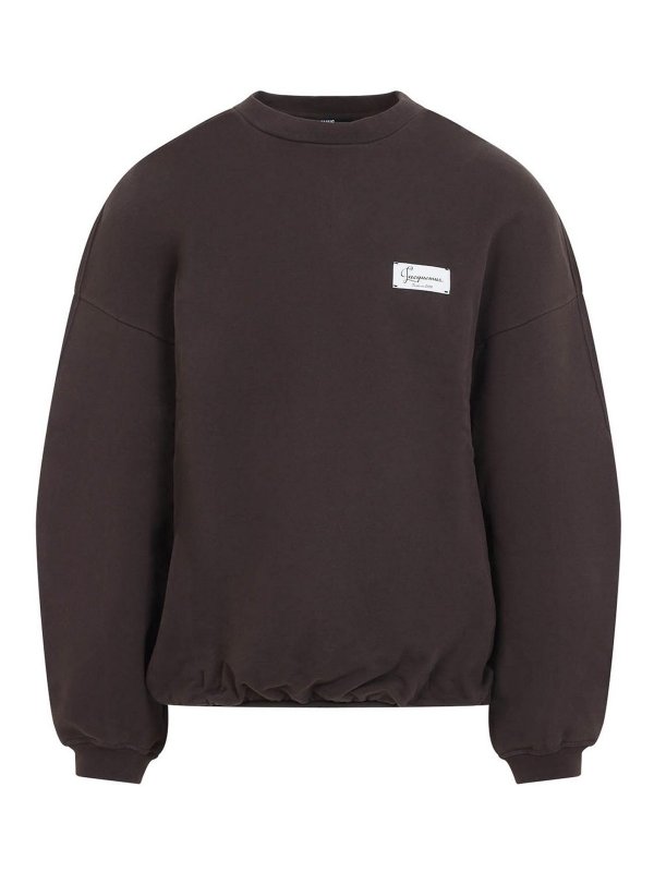 JACQUEMUS: Sweatshirts und Pullover - Sweatshirt - Braun