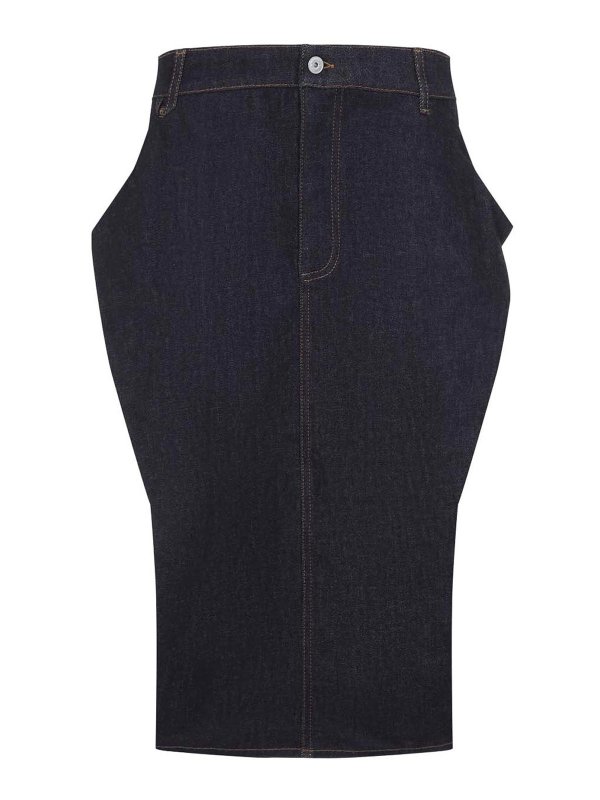 JACQUEMUS: Knielange und Midi Röcke - Midirock - Blau