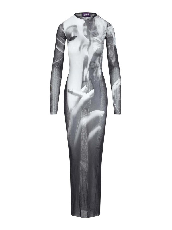 JEAN PAUL GAULTIER: マキシドレス - マキシドレス - グレー