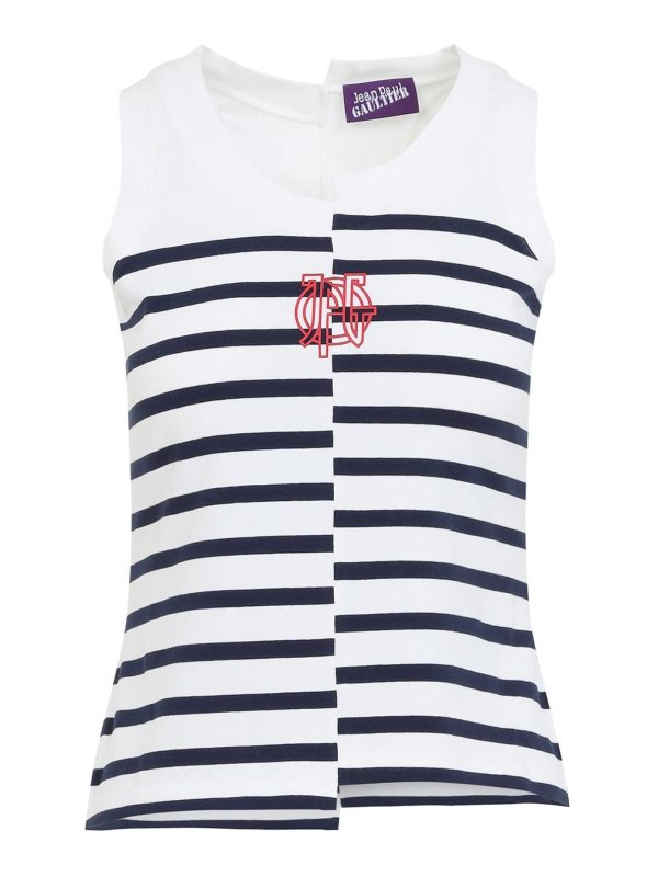 JEAN PAUL GAULTIER: Tops und Tank Tops - Top - Weiß