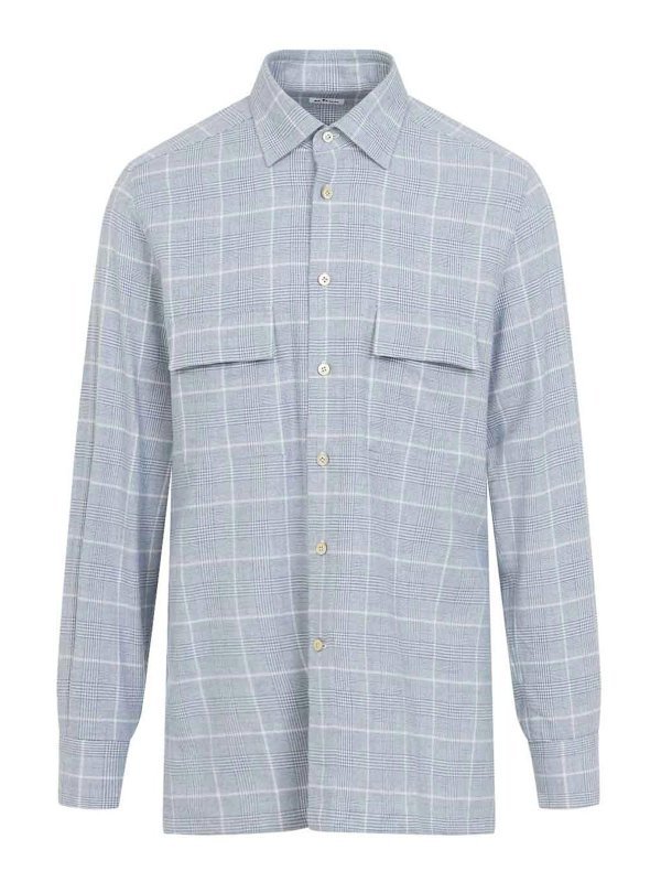 KITON: Camisas - Camisa - Azul