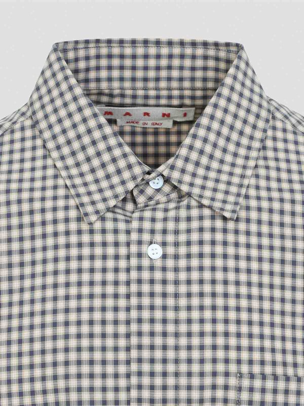 The Best Shops Marni: shirts - Micro Check Pattern Shirt