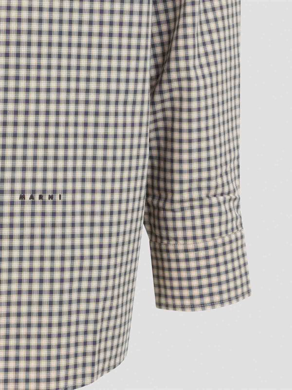 Micro Check Pattern Shirt shop online: Marni