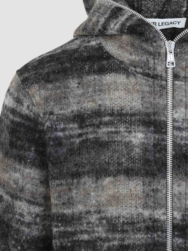 Felpa con cappuccio e zip intera shop online: OUR LEGACY