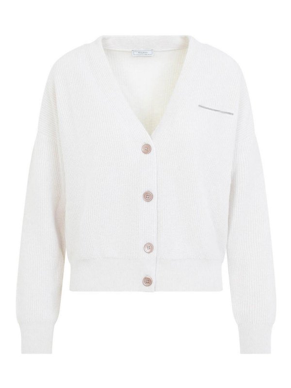 PESERICO: Cardigans - Cardigan - Beige