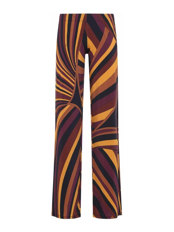 EMILIO PUCCI: カジュアルトラウザー - カジュアルパンツ - ダークレッド