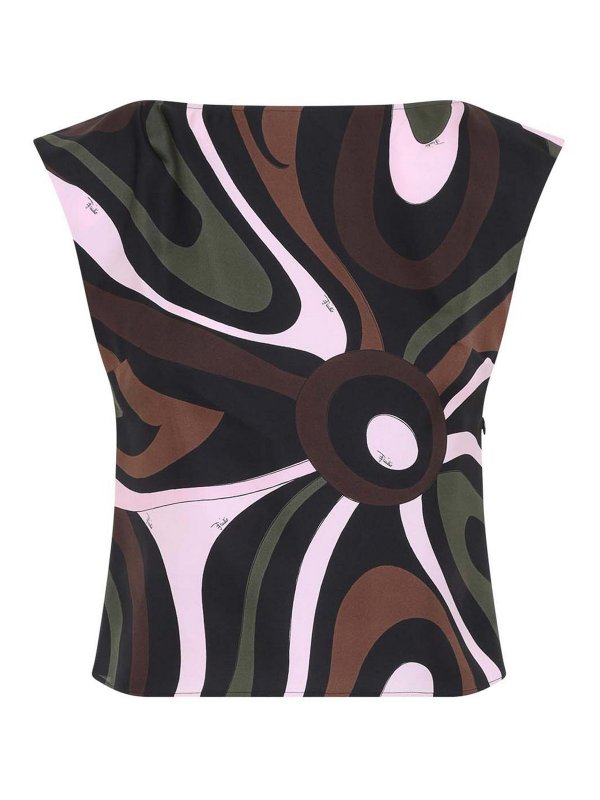 EMILIO PUCCI: トップス＆タンクトップ - トップ/タンクトップ - ライトブラウン
