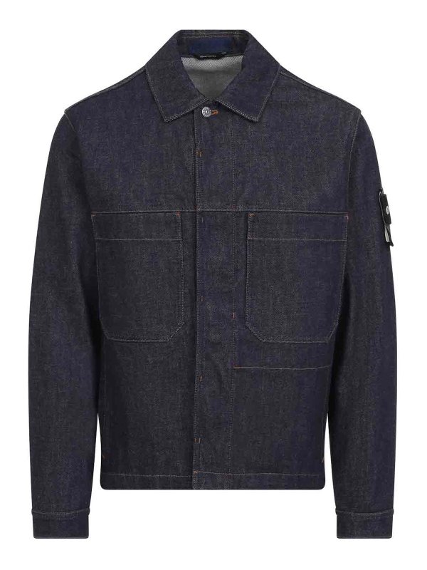 STONE ISLAND: カジュアルジャケット - カジュアルジャケット - ブルー