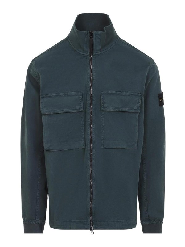 STONE ISLAND: シャツ - シャツ - ダークグリーン