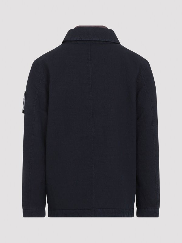 STONE ISLAND: ダウン・ハイテクジャケット online - ダウンジャケット - ダークブルー
