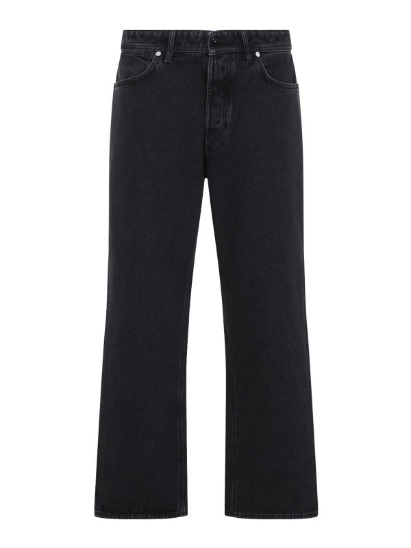 STONE ISLAND: Straight Leg Jeans - Straight Leg Jeans - Schwarz