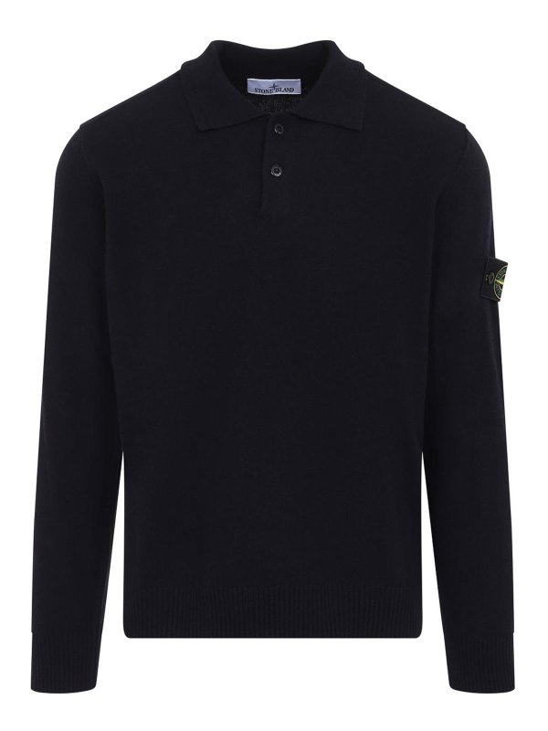 STONE ISLAND: ポロシャツ - ポロシャツ - ダークブルー