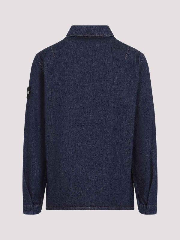 STONE ISLAND: シャツ online - シャツ - ブルー