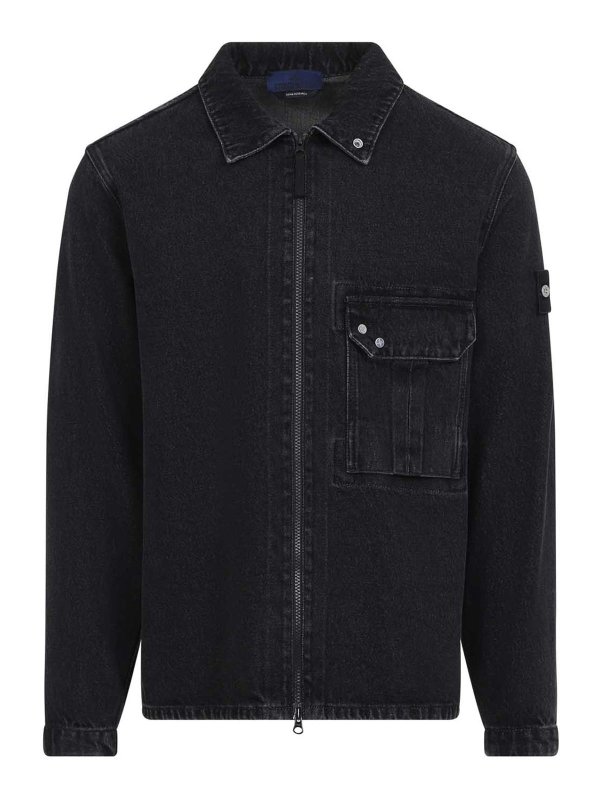 STONE ISLAND: Hemden - Hemd - Schwarz