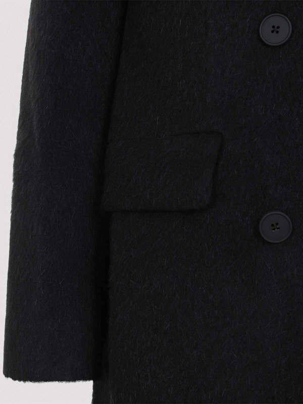 Knielanger Mantel - Schwarz shop online: STUDIO NICHOLSON