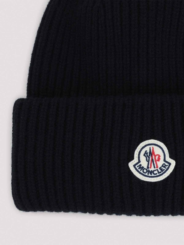 MONCLER: hats & caps online - Virgin Wool Hat