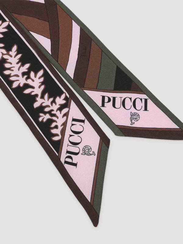 EMILIO PUCCI: スカーフ online - スカーフ - ライトブラウン