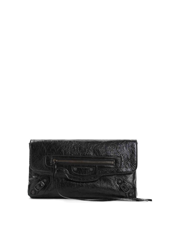 BALENCIAGA: クラッチバッグ - クラッチバッグ - 黒