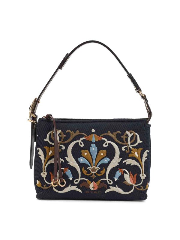 ETRO: Schultertaschen - Schultertasche - Blau