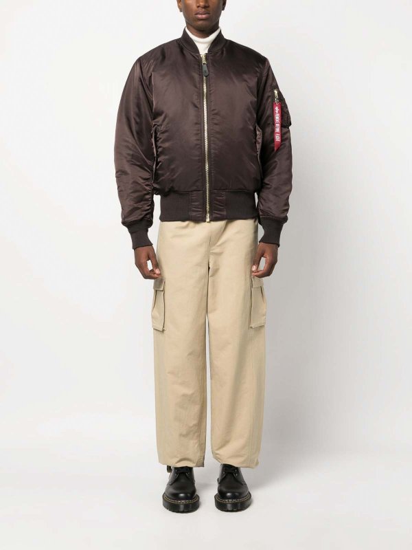 The Best Shops ALPHA INDUSTRIES: Bomber - Marron