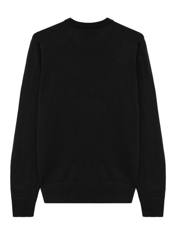 The Best Shops ALPHA STUDIO: Strickpullover mit Rundhalsausschnitt - Rundhalspullover - Schwarz