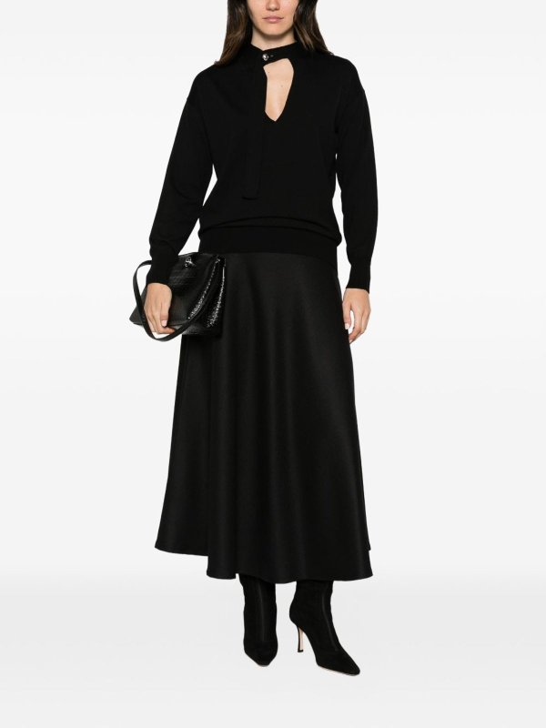 クルーネック - 黒 shop online: ALPHA STUDIO