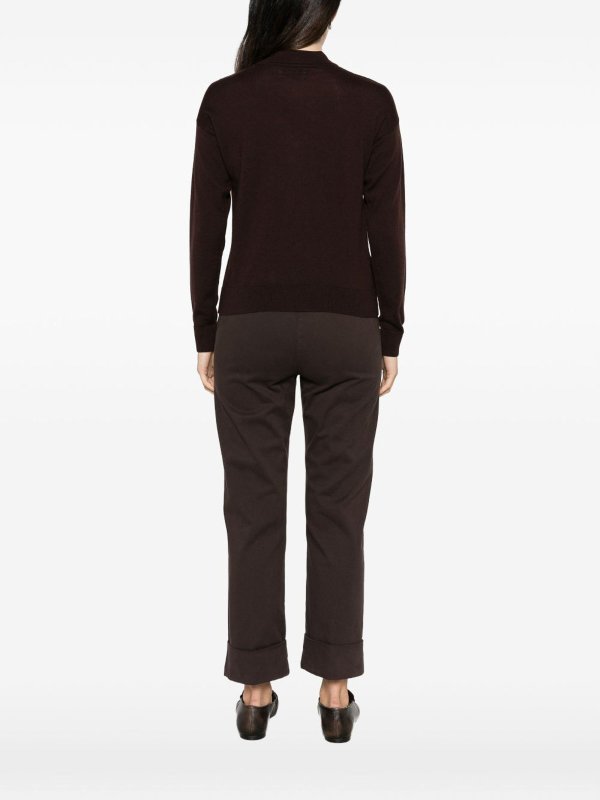 ALPHA STUDIO: Pull col rond online - Pull Col Rond - Marron