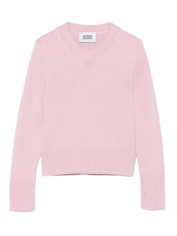 ALPHA STUDIO: crew necks - Sweater