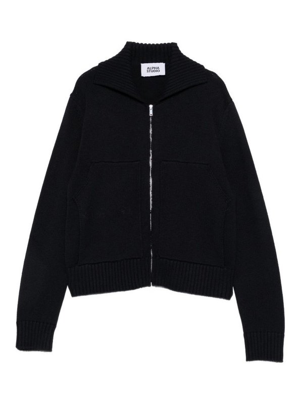 ALPHA STUDIO: Cardigans - Cardigan - Bleu