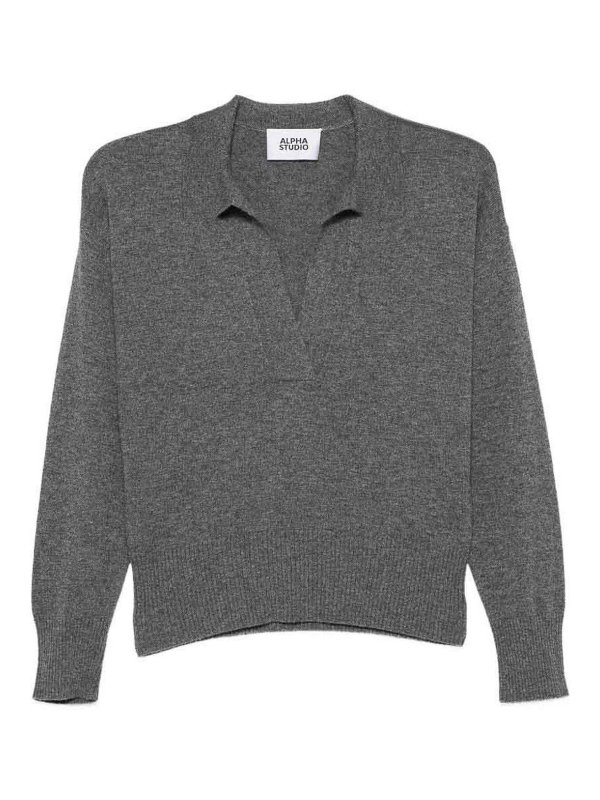 ALPHA STUDIO: Poloshirts - Poloshirt - Grau