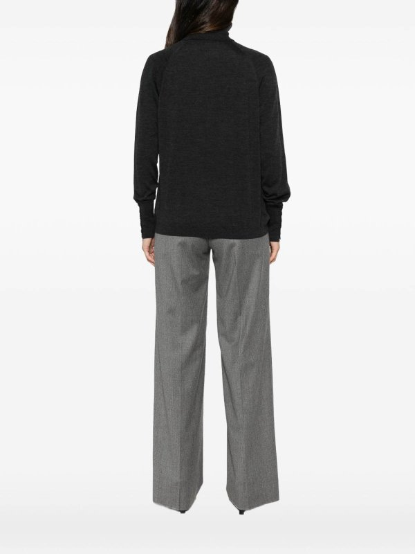 The Best Shops ALPHA STUDIO: crew necks - Grey Wool Turtleneck Sweater