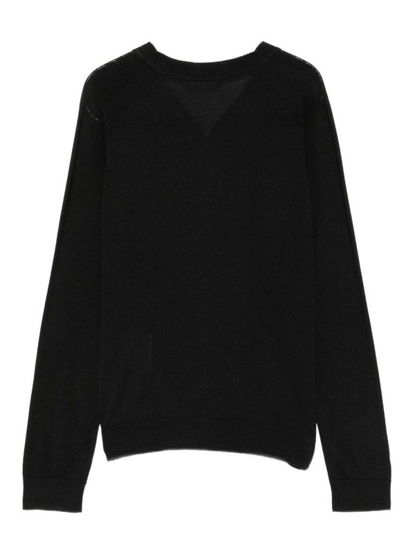 ALPHA STUDIO: Strickpullover mit Rundhalsausschnitt online - Rundhalspullover - Schwarz