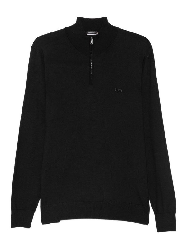 Hugo Boss: クルーネック - クルーネック - 黒