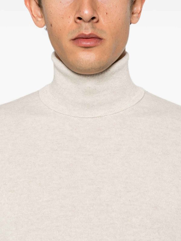The Best Shops BRUNELLO CUCINELLI: Strickpullover mit Rundhalsausschnitt - Rundhalspullover - Beige