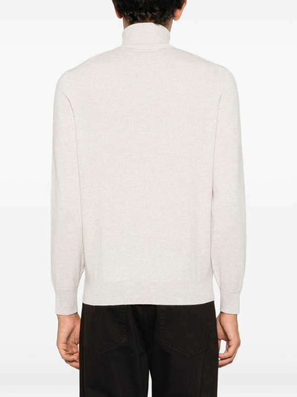 Rundhalspullover - Beige shop online: BRUNELLO CUCINELLI