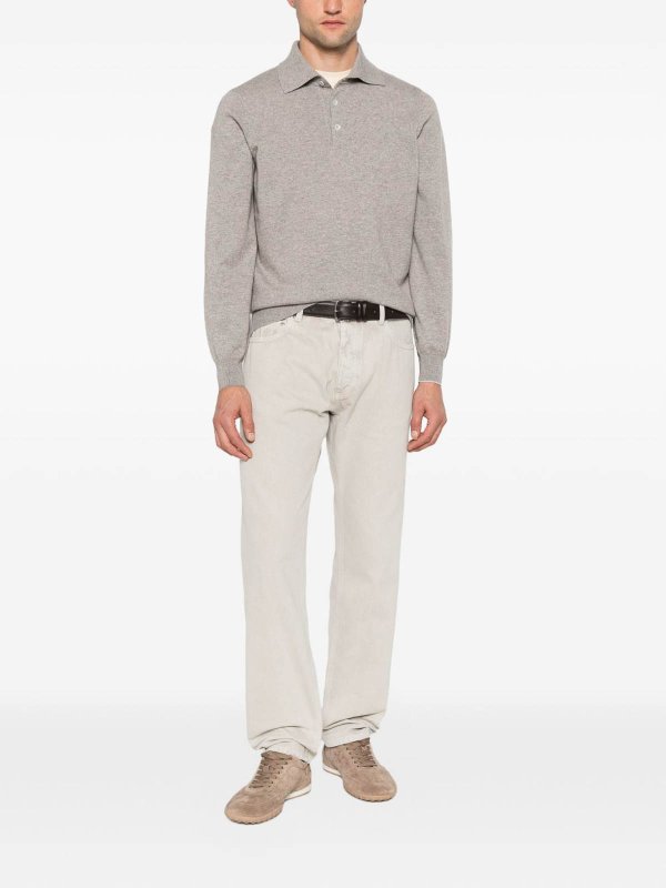 Poloshirt - Braun shop online: BRUNELLO CUCINELLI